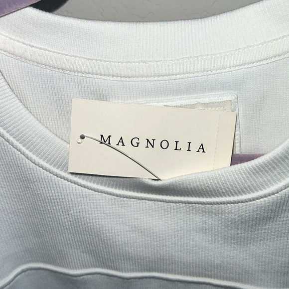 NWT Grey State Magnolia Ksenia spa white sweatshirt small cute for college - Picture 6 of 10